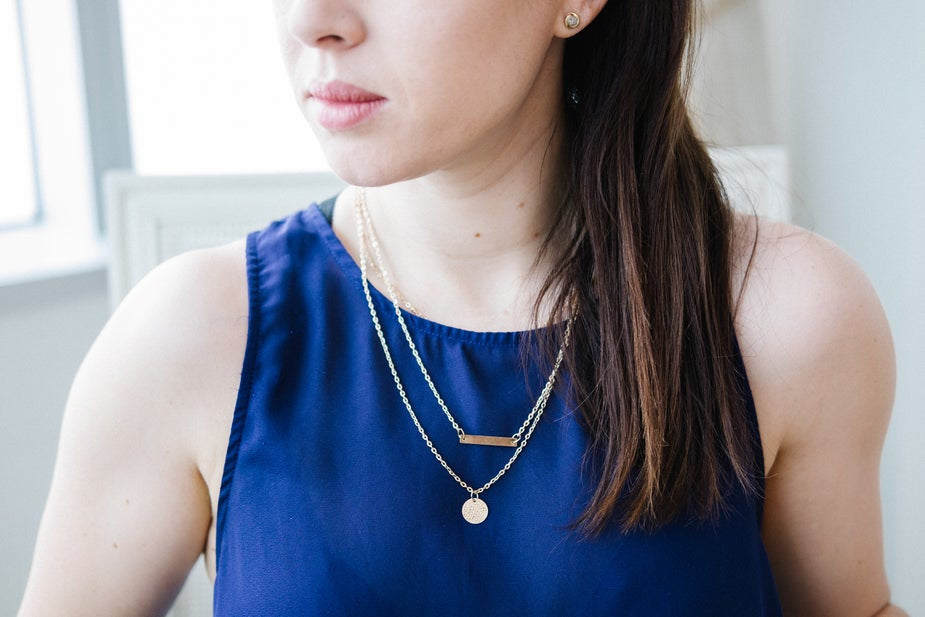 Dainty Gold Necklace - kich-9563