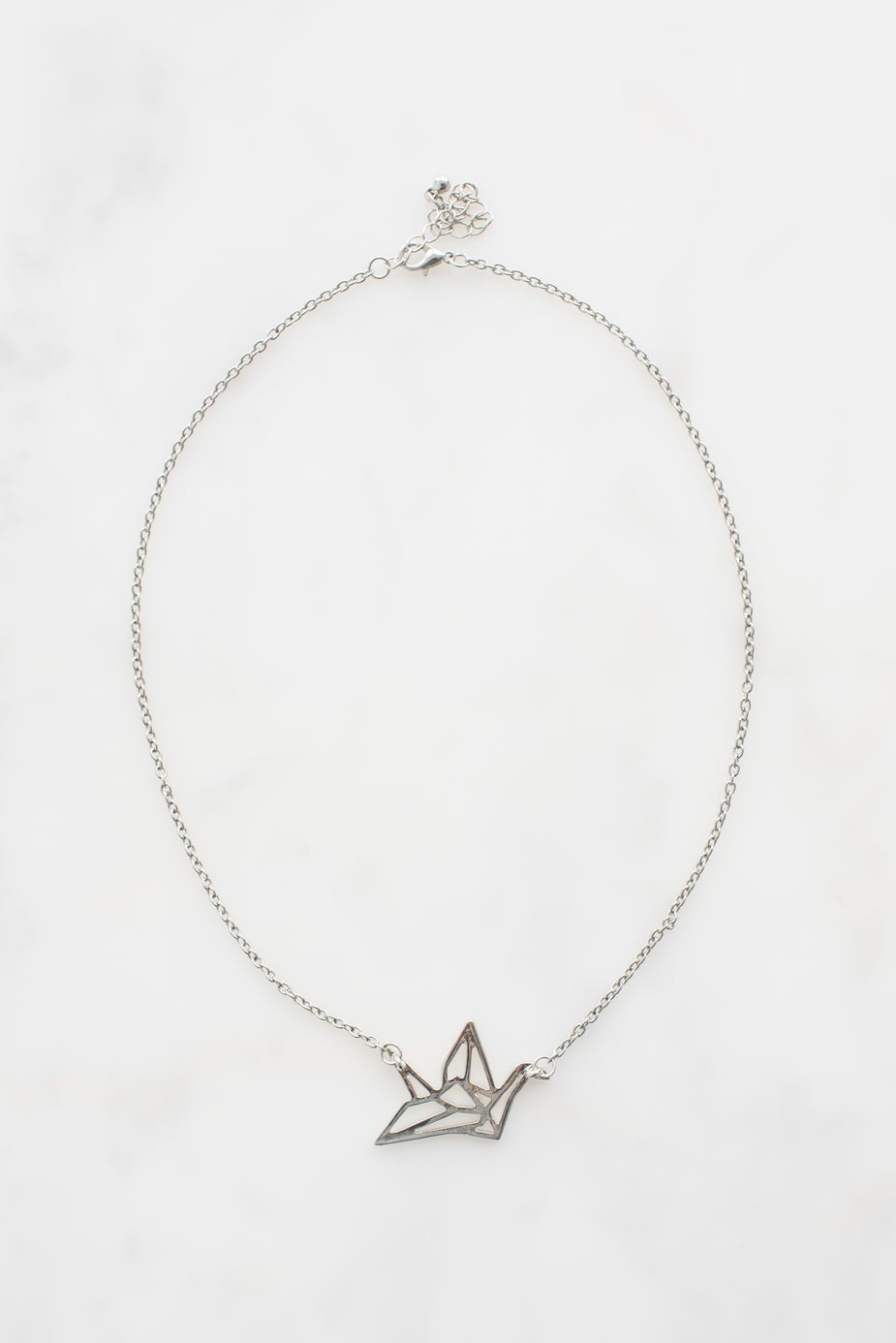 Origami Crane Necklace - kich-9563