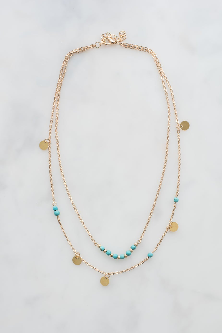 Pretty Gold Necklace - kich-9563