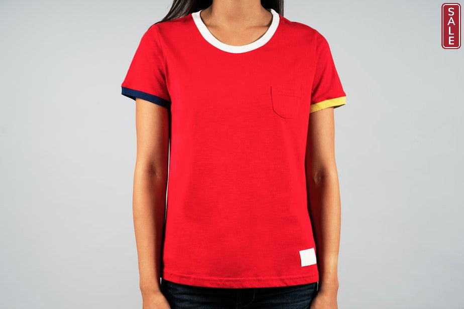 Red Sports Tee - kich-9563