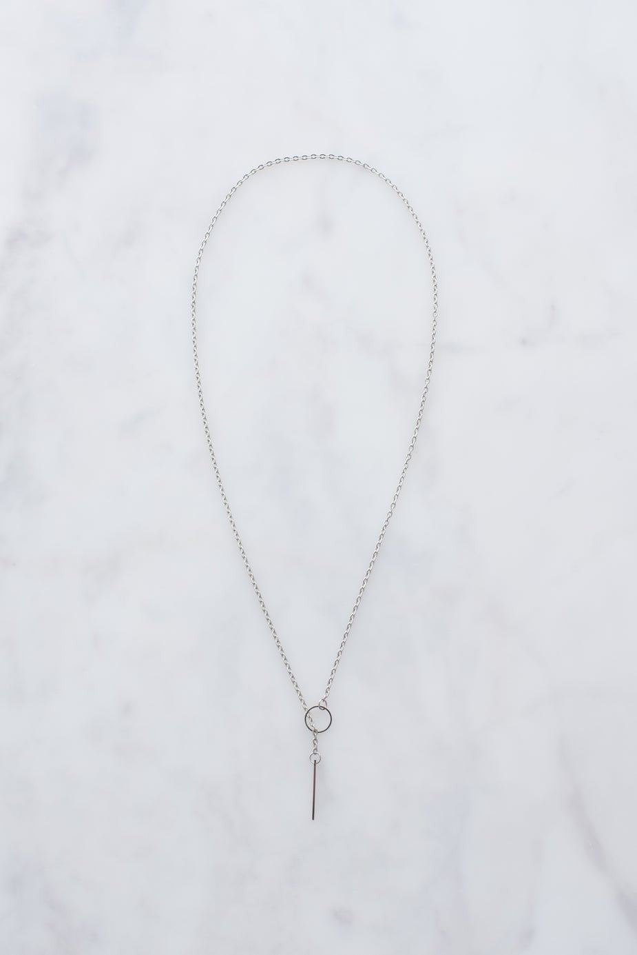 Silver Threader Necklace - kich-9563
