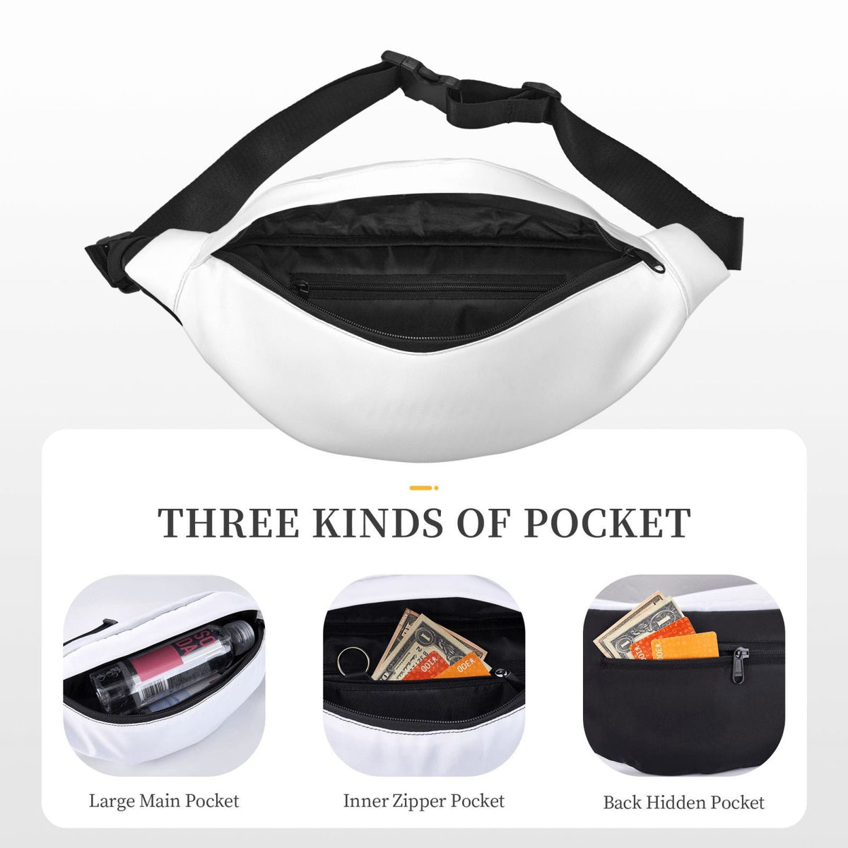 Streetwear All-Over Print Waist Bag - kich-9563
